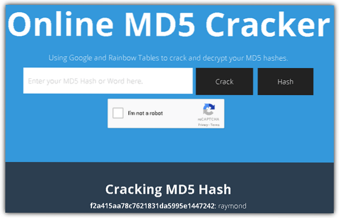 10 Websites to Easily Help Decrypt MD5 Hashed Strings