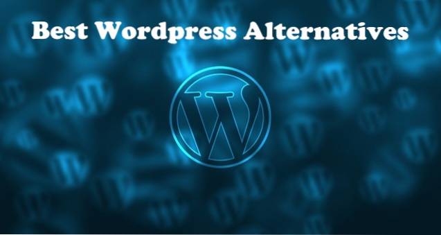 12 Open Source Alternatives to wordpress cms