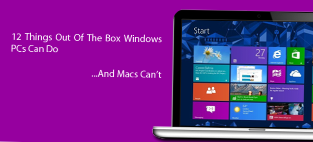12 rzeczy po wyjęciu z pudełka Komputer z systemem Windows może zrobić coś, czego Mac nie może