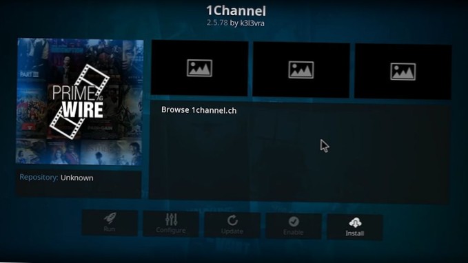 1Channel Add-on per Kodi Come installarlo per una varietà di film e serie TV