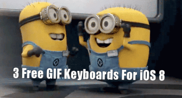 3 gratis GIF-tangentbord för iOS 8