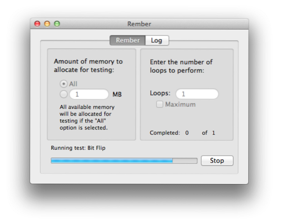 3 Memory Testing Utility for Mac OS X