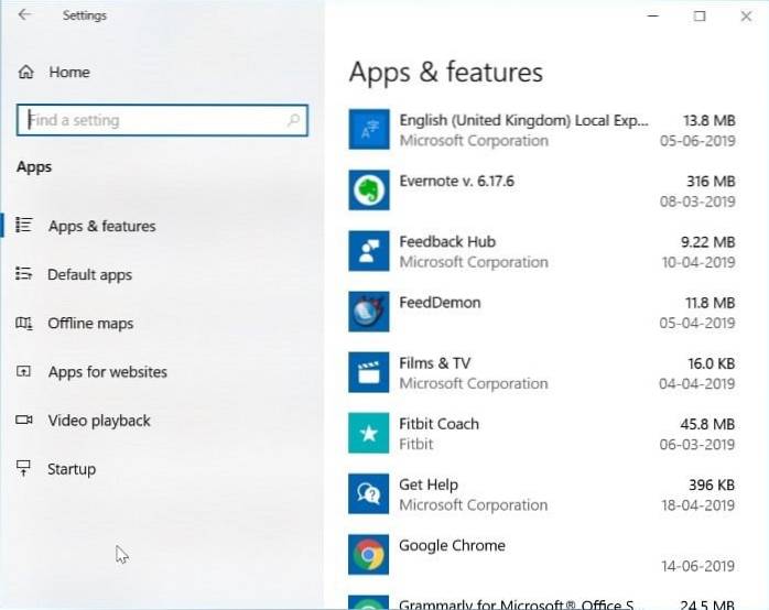 3 Ways To Check Disk Space Usage By Programs\Apps In Windows 10