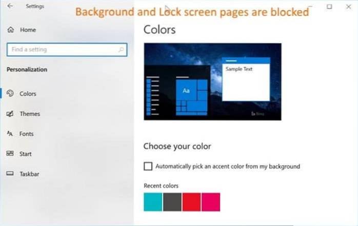 3 způsoby, jak skrýt konkrétní stránky aplikace nastavení v systému Windows 10