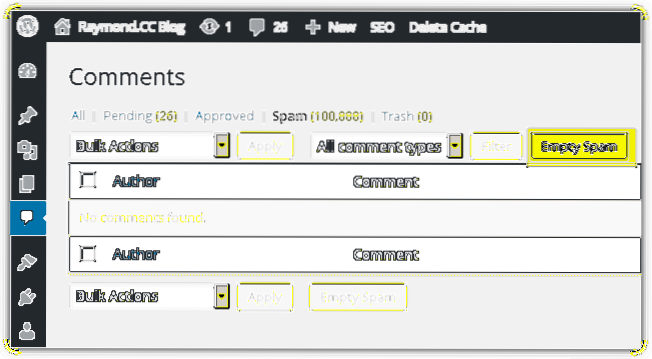 3 Ways to Remove All Spam and Pending Comments in WordPress