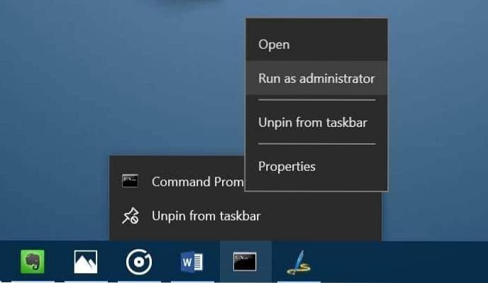 3 Ways To Run Programs Pinned To Taskbar As Administrator In Windows 10