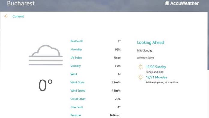 4 besten alternativen Wetter-Apps für Windows 10
