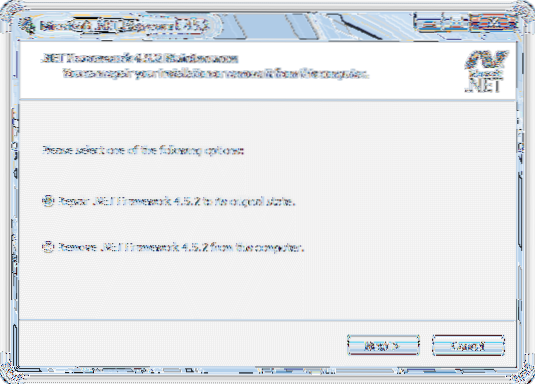 4 manieren om Microsoft te herstellen of te verwijderen .NET Framework