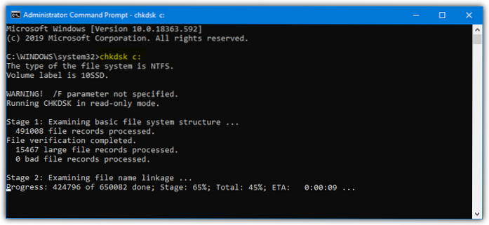 5 forskellige måder at køre Windows Check Disk (ChkDsk)
