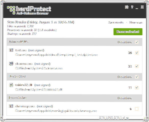 5 bezplatného softwaru pro skenování počítače pomocí více antivirových modulů