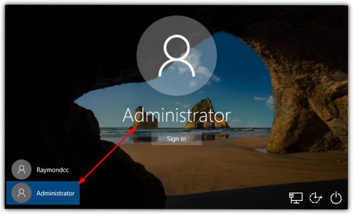 5 modi per mostrare l'account amministratore nella schermata di accesso a Windows