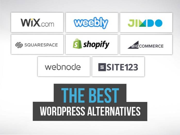7 Cel mai bun WordPress.com alternative pentru a vă crea primul site web