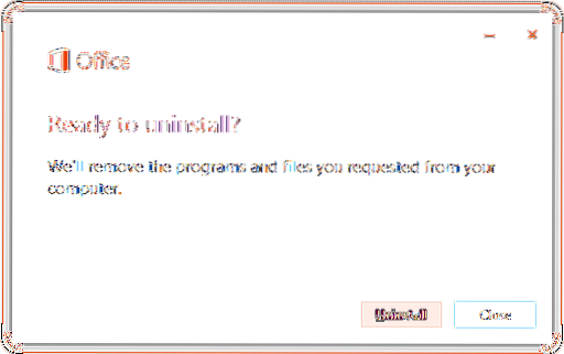 8 metode pentru a elimina sau dezinstala complet Microsoft Office