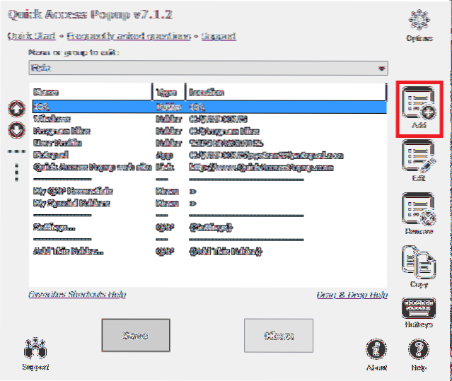 Access Favorite Folders quickly With Mouse On Windows 10