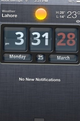 Voeg een Flip Clock-widget toe aan het iPhone-meldingscentrum
