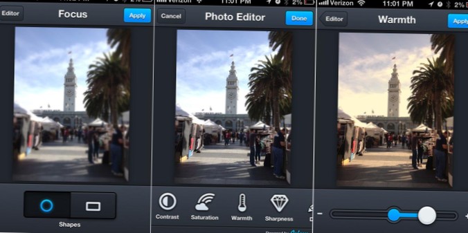 Add Aviary Photo Editing Tools
