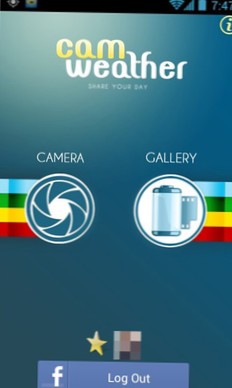 Adicione informações do clima estilizado às fotos com o CamWeather para Android