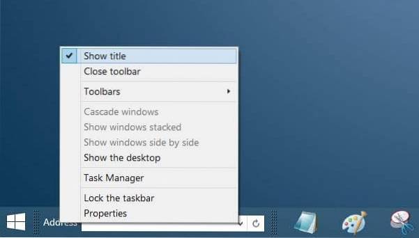 Aggiungi Windows 10 come la casella di ricerca della barra delle applicazioni a Windows 7/8.1