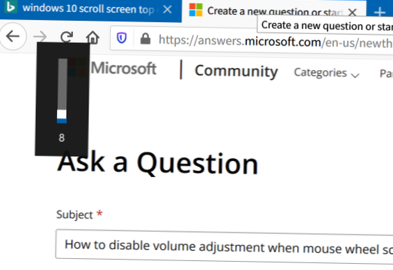 Ajuste o volume do seu PC rolando a roda do mouse [Windows]