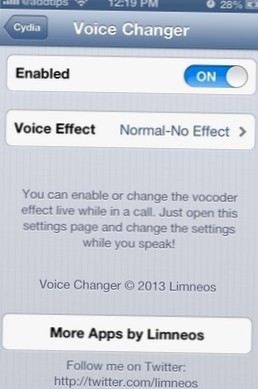Apply Live Voice Effects During Calls On iPhone With VoiceChanger