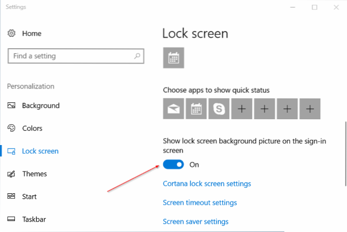 Schimbați automat imaginea de fundal a ecranului de blocare în Windows 10