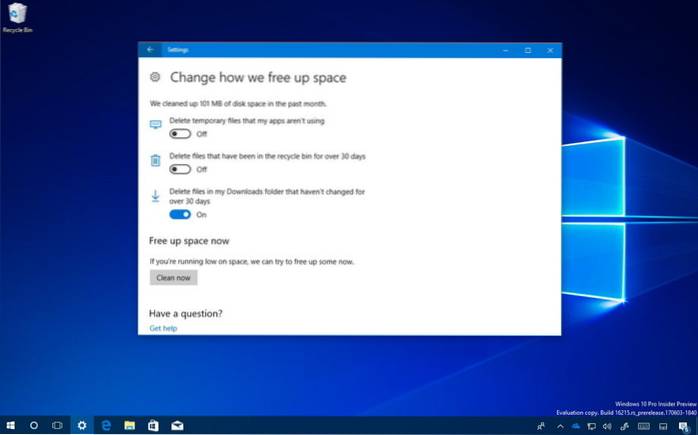 Automatically Delete Files From Downloads Folder In Windows 10