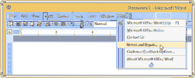 Diagnosticați și reparați automat Microsoft Office 2003, 2007, 2010, 2013, 2016, 365
