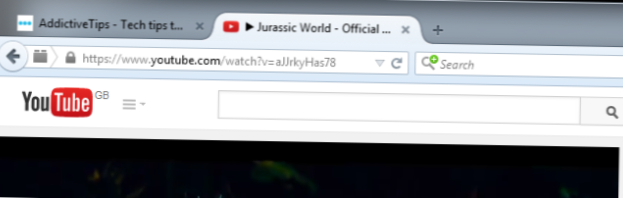Reproduzir / pausar automaticamente um vídeo do YouTube ao trocar de guia [Firefox]