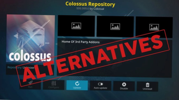 Le migliori alternative a Colossus Repo per Kodi