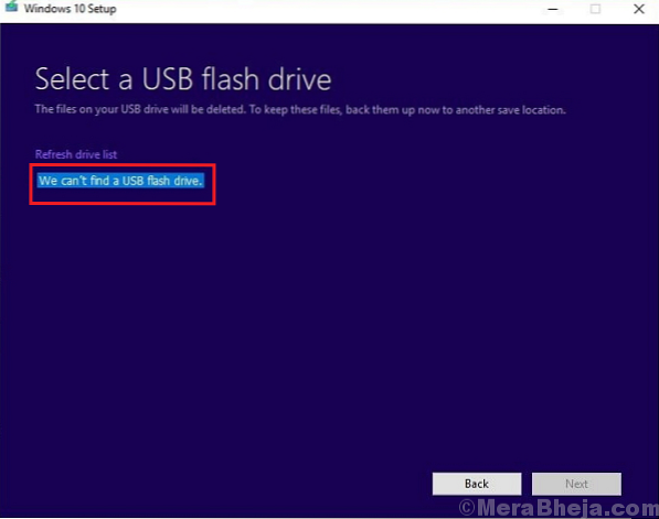 Cea mai bună soluție pentru Windows 10 Instrumentul de creare media nu poate găsi USB