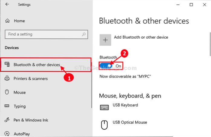 L'icona Bluetooth non è presente in Windows 10 [Risolto]