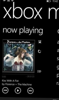 Traiga de vuelta la aplicación de música WP8 a Windows Phone 8.1