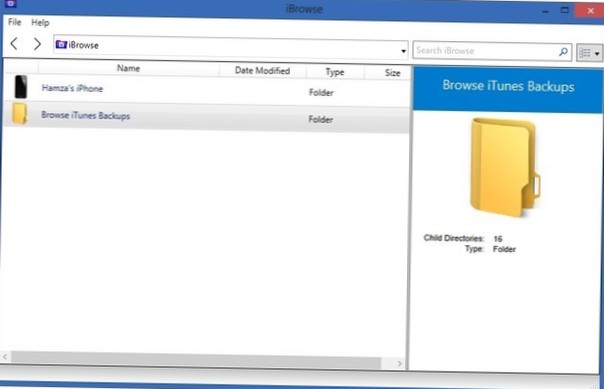 Durchsuchen Sie iPhone-Backups und verwalten Sie App-Daten