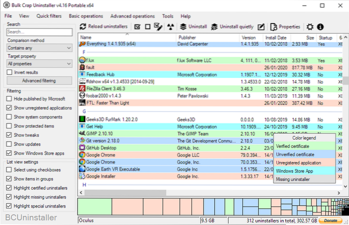 Bulk Crap Uninstaller semplifica la disinstallazione in blocco