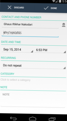Call Planner is een app die telefoongesprekken plant met herinneringen [Android]