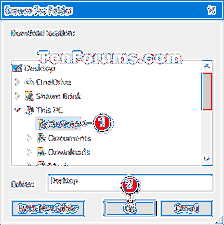 Ändern Sie den Standard-Download-Ordner von Google Chrome in Windows 10