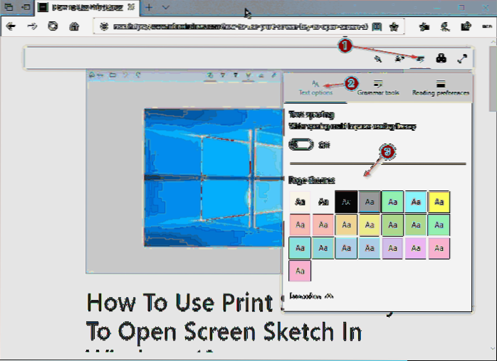 Change Reading View Background Color In Edge In Windows 10