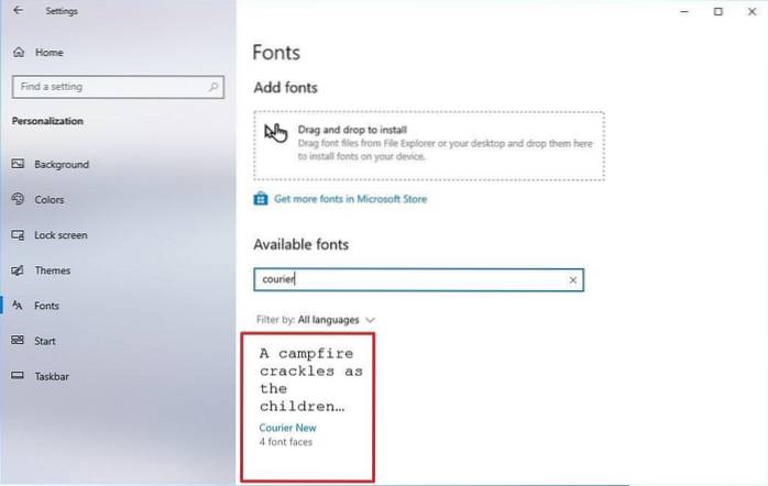 Ändra standardteckensnitt i Windows 10 ! En snabbguide