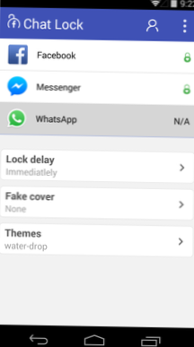 Chat Lock voorkomt toegang tot Facebook, Messenger,