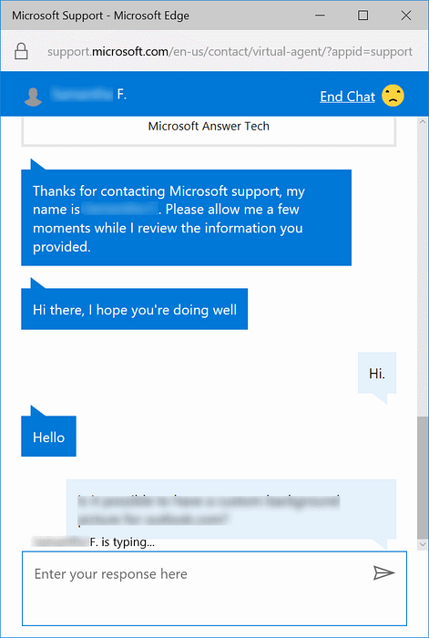 Chat With Microsoft Support Agent Online
