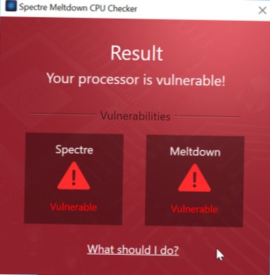 Zkontrolujte, zda je váš počítač se systémem Windows zranitelný vůči Spectre