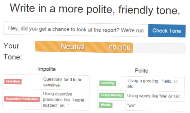 Verificați tonul și scrieți e-mailuri mai politicoase