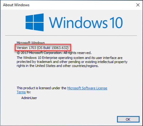 Check Your Windows 10 Build