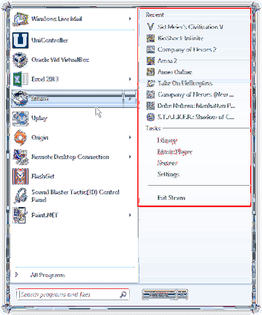 Vytvářejte, upravujte, mazejte nebo deaktivujte seznamy odkazů ve Windows