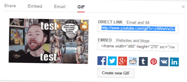 Cree imágenes GIF con YouTube y agrégueles texto