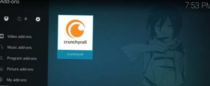 Crunchyroll Kodi Add-on - Come installare e guardare anime su Kodi