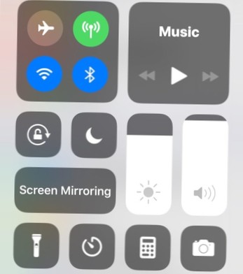 Personalizați Centrul de control iOS