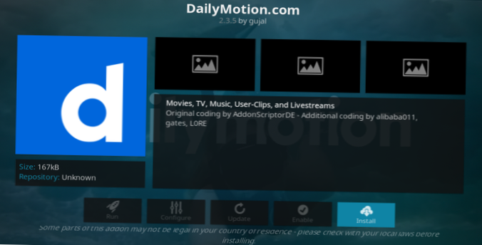 Doplněk DailyMotion Kodi Jak nainstalovat a Stručný průvodce