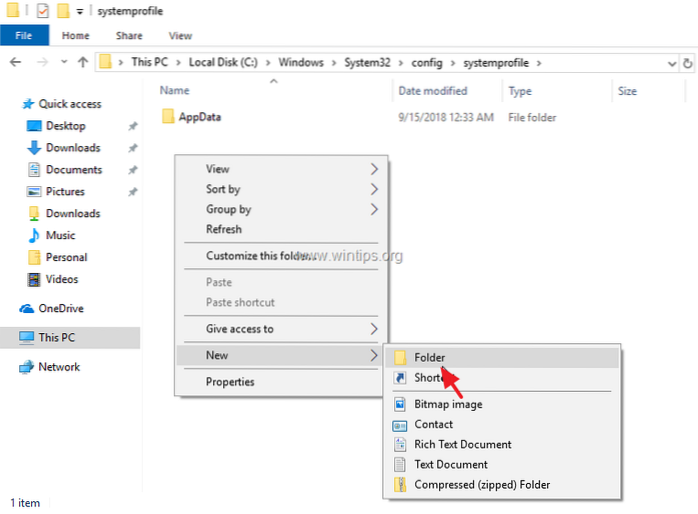 O local da área de trabalho não está disponível Erro no Windows 10 Fix