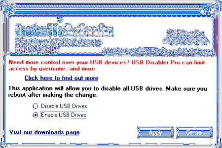 Zakažte vyměnitelná úložná zařízení, například USB disky